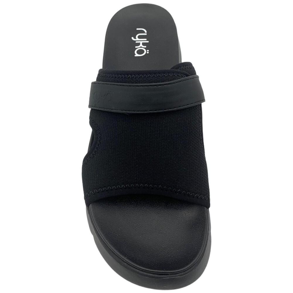 Ryka Women's Adjustable Sport Slide Sandals Black - Medium - Picture 2 of 3
